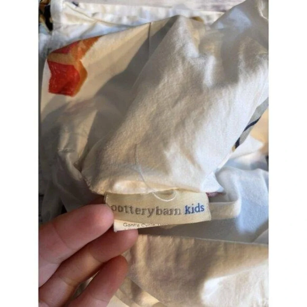 Pottery Barn Kids Busy Builder Rocks Construction PAIR Standard Pillowcases